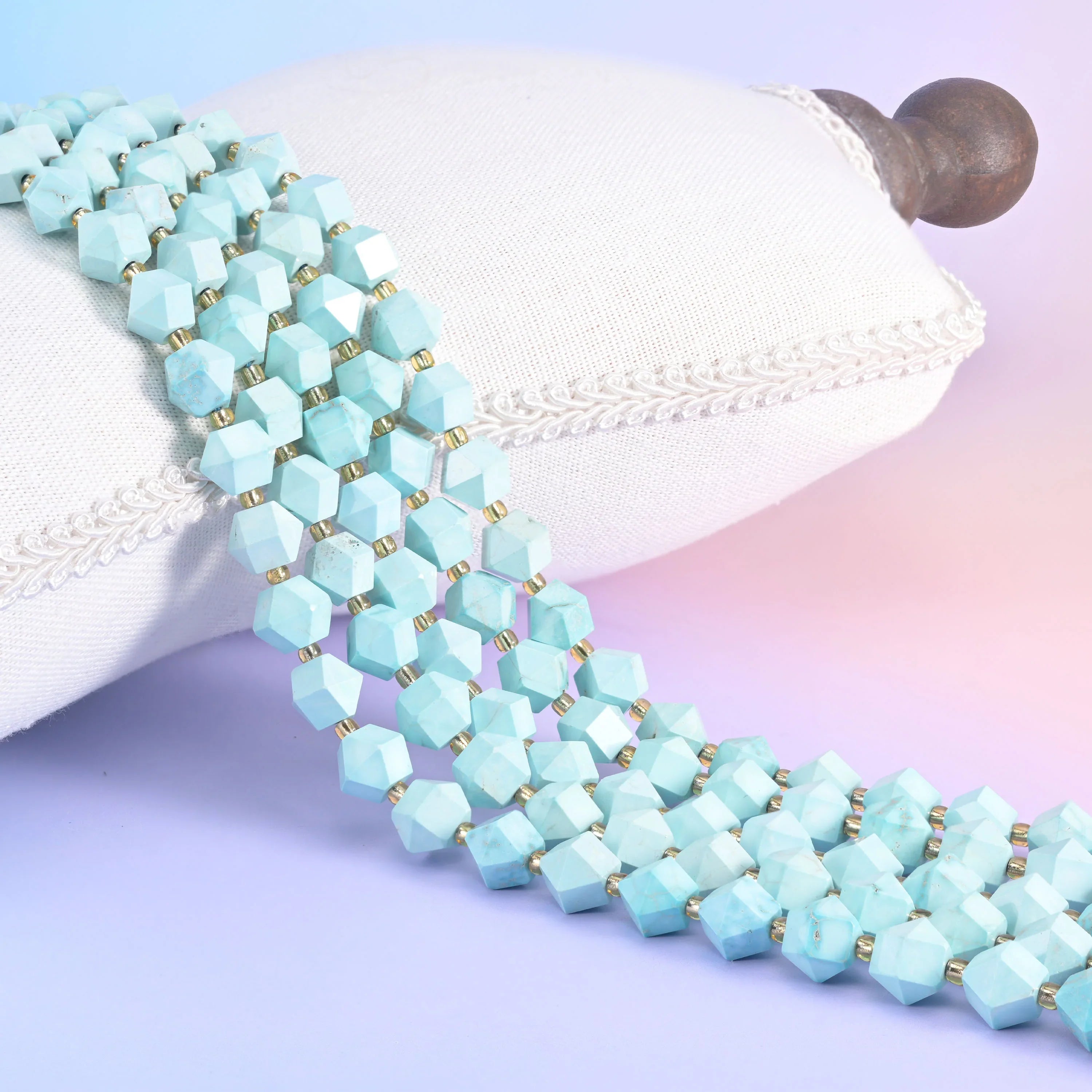 Diamond Rhombus Faceted 8 Sides Beads - Size 10mm - Jewelry Making - 15.5 Inches Strand Length - S6 - Mycrazycrystal