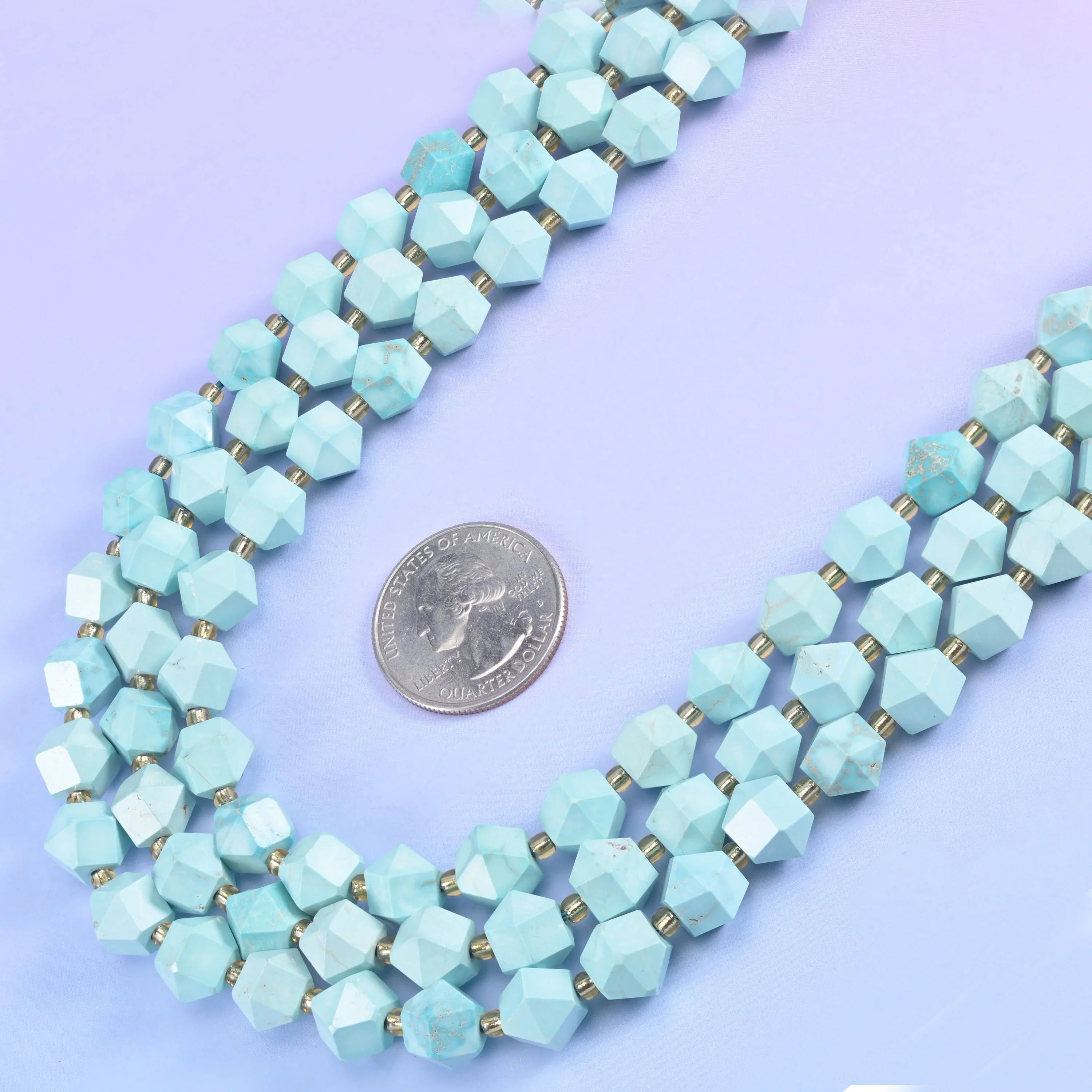 Diamond Rhombus Faceted 8 Sides Beads - Size 10mm - Jewelry Making - 15.5 Inches Strand Length - S6 - Mycrazycrystal