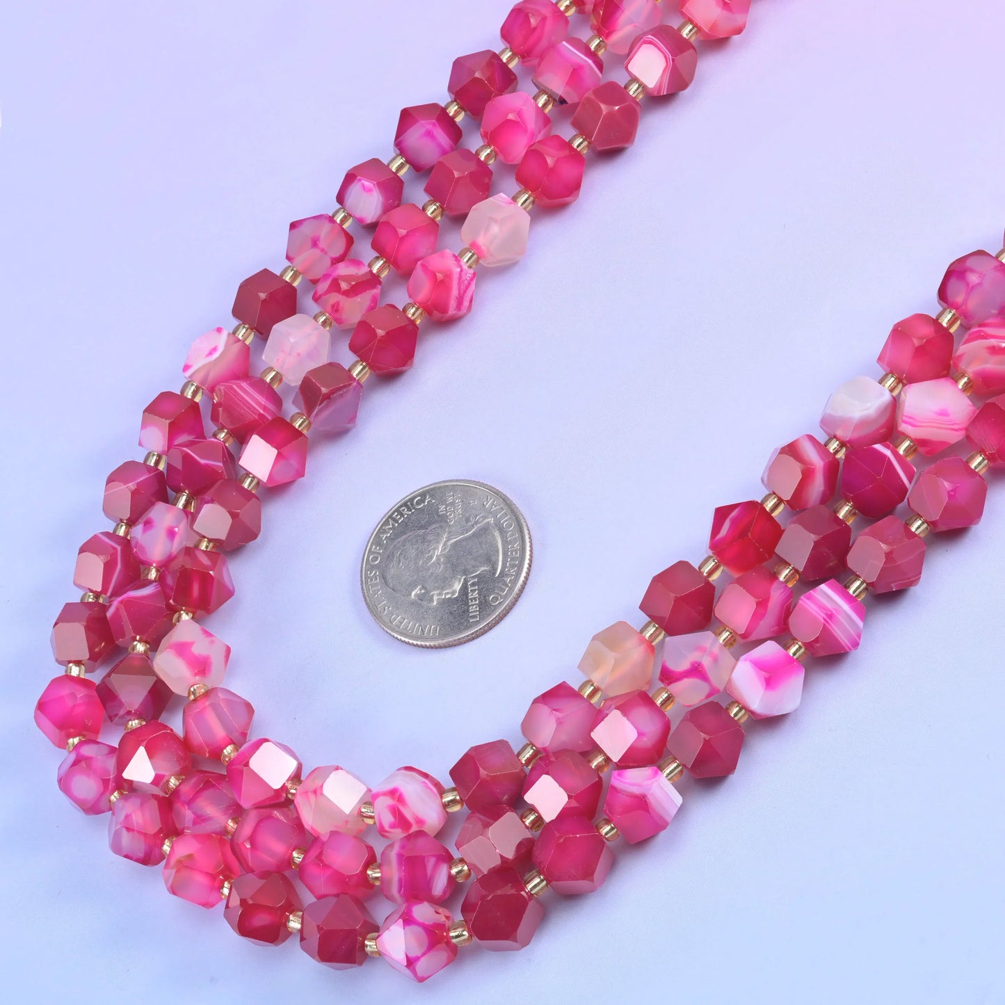 Diamond Rhombus Faceted 8 Sides Beads - Size 10mm - Jewelry Making - 15.5 Inches Strand Length - S6 - Mycrazycrystal