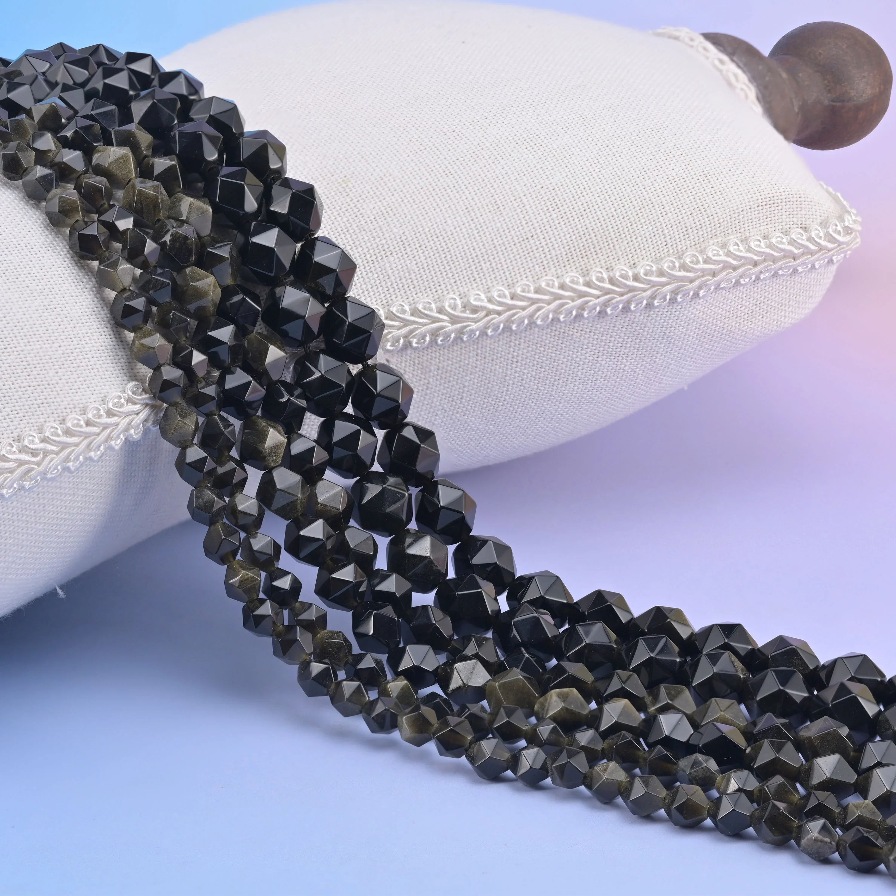Natural Gemstone Diamond Star Cut Beads, Size 6mm, 8mm, 10mm - S1 - Mycrazycrystal