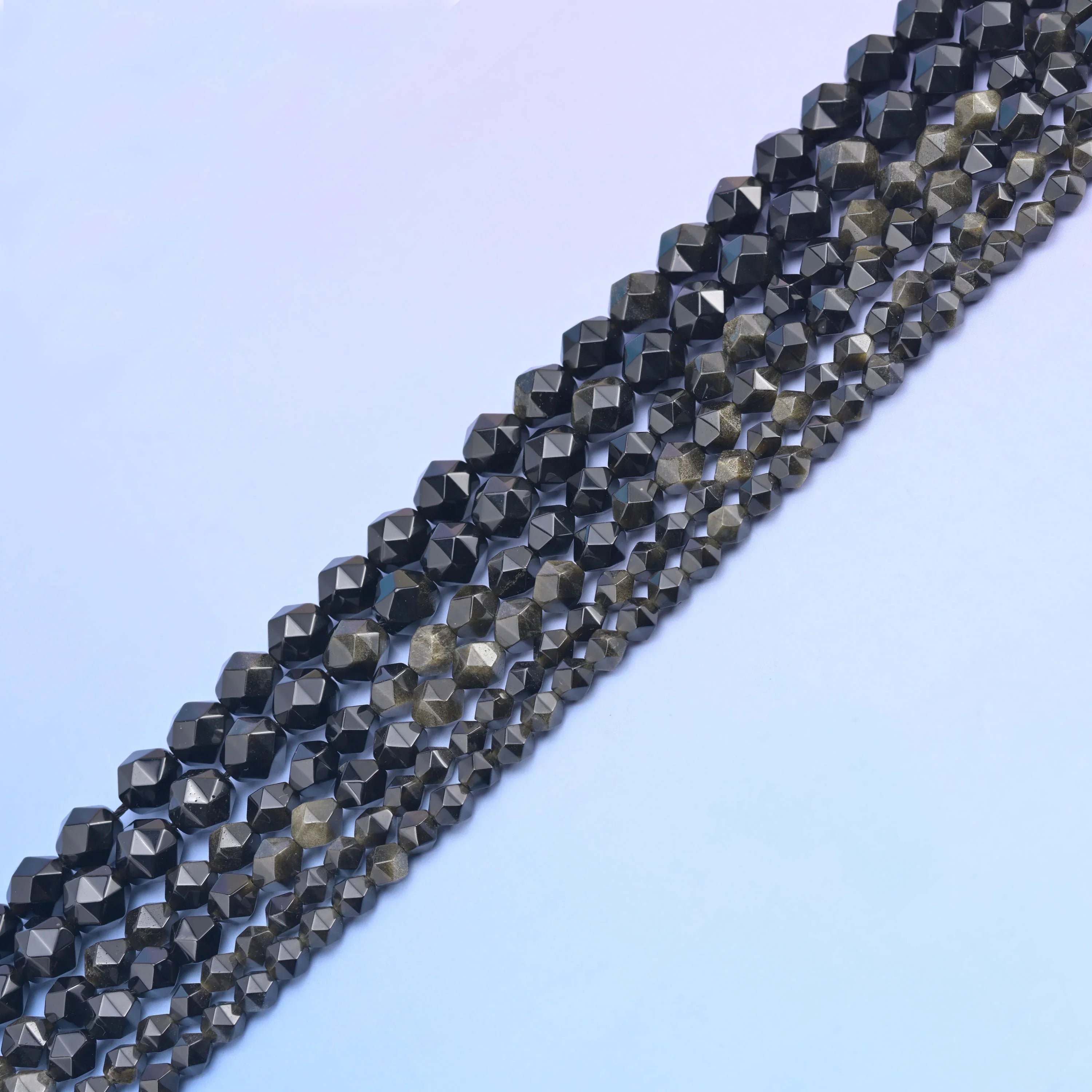 Natural Gemstone Diamond Star Cut Beads, Size 6mm, 8mm, 10mm - S1 - Mycrazycrystal