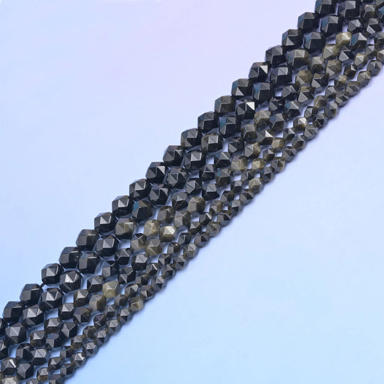 Natural Gemstone Diamond Star Cut Beads, Size 6mm, 8mm, 10mm - S1 - Mycrazycrystal