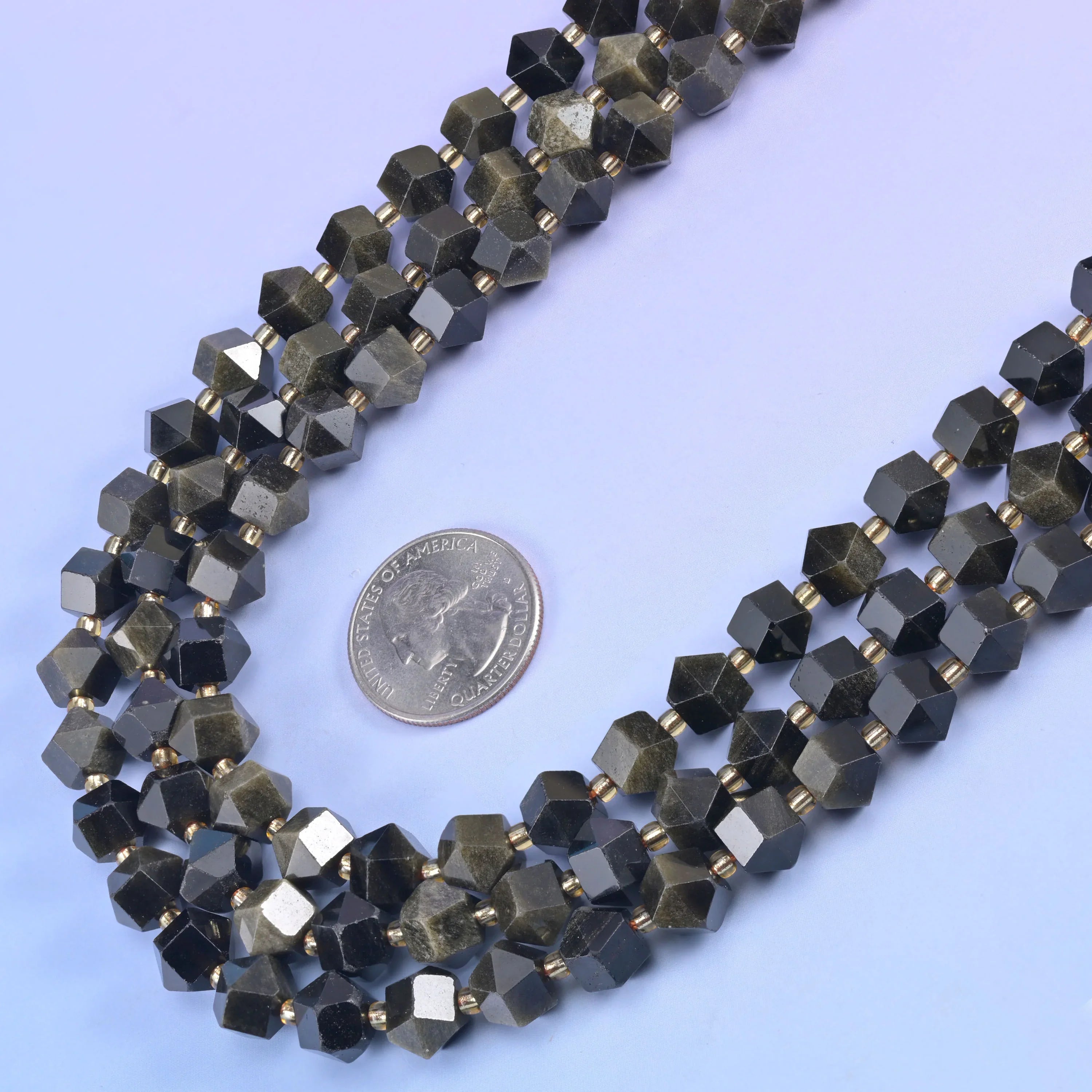 Diamond Rhombus Faceted 8 Sides Beads - Size 10mm - Jewelry Making - 15.5 Inches Strand Length - S7 - Mycrazycrystal