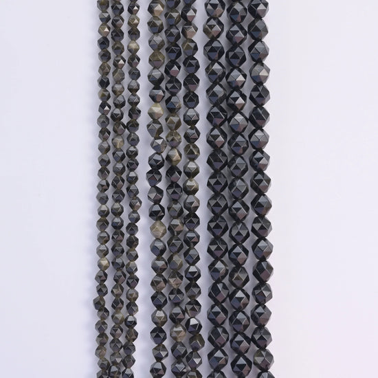 Natural Gemstone Diamond Star Cut Beads, Size 6mm, 8mm, 10mm - S1 - Mycrazycrystal