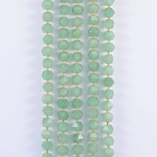 Diamond Rhombus Faceted 8 Sides Beads - Size 10mm - Jewelry Making - 15.5 Inches Strand Length - S6 - Mycrazycrystal
