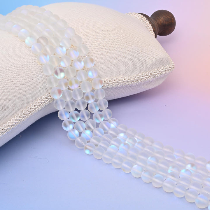 Clear Mystic Aura Mermaid Glass Bead
