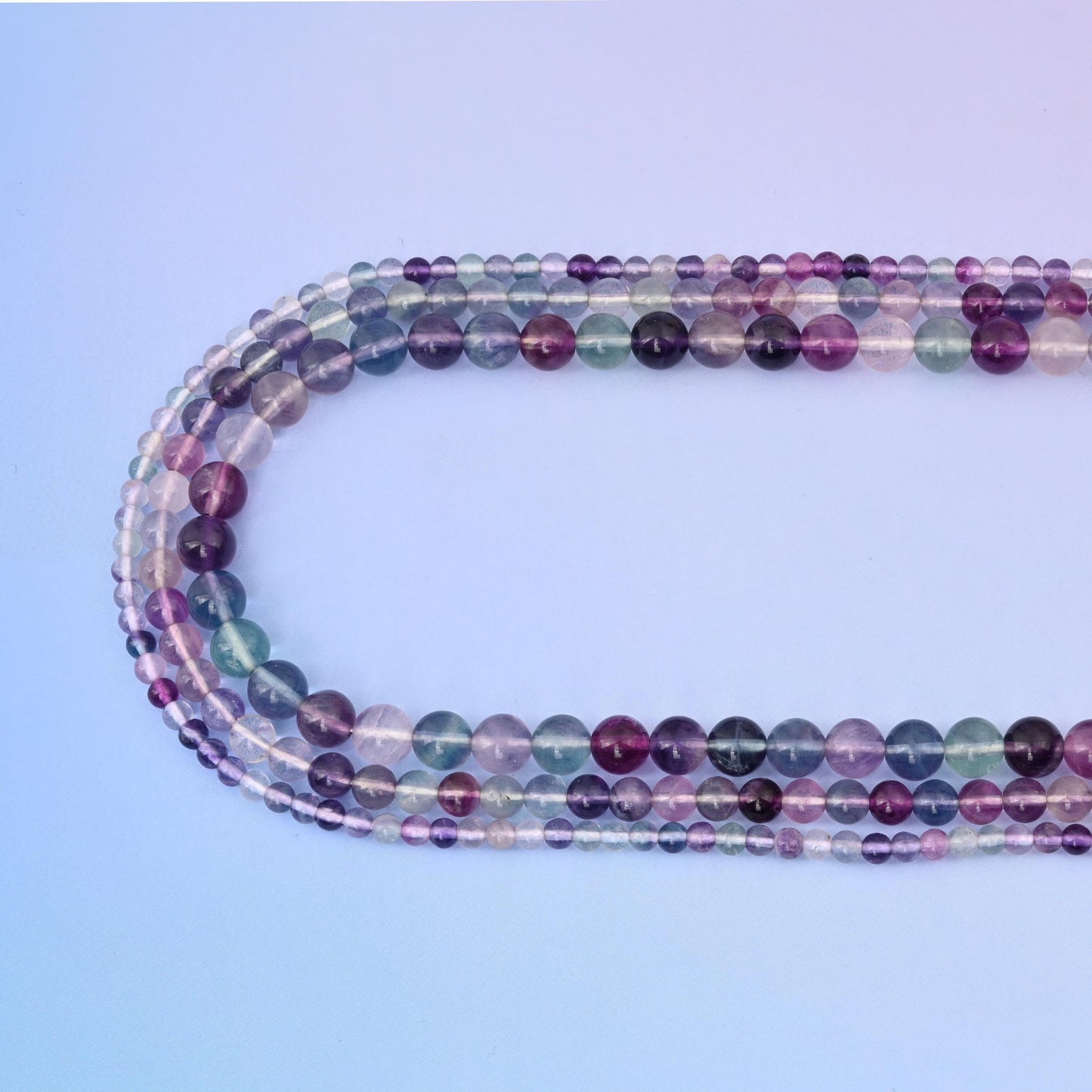 Natural Multi Color Fluorite Round Gemstone Beads, 4mm, 6mm, 8mm Gemstone Round Bead, DIY Jewelry Making Beads, 15.5 Inches Per Strand - Mycrazycrystal