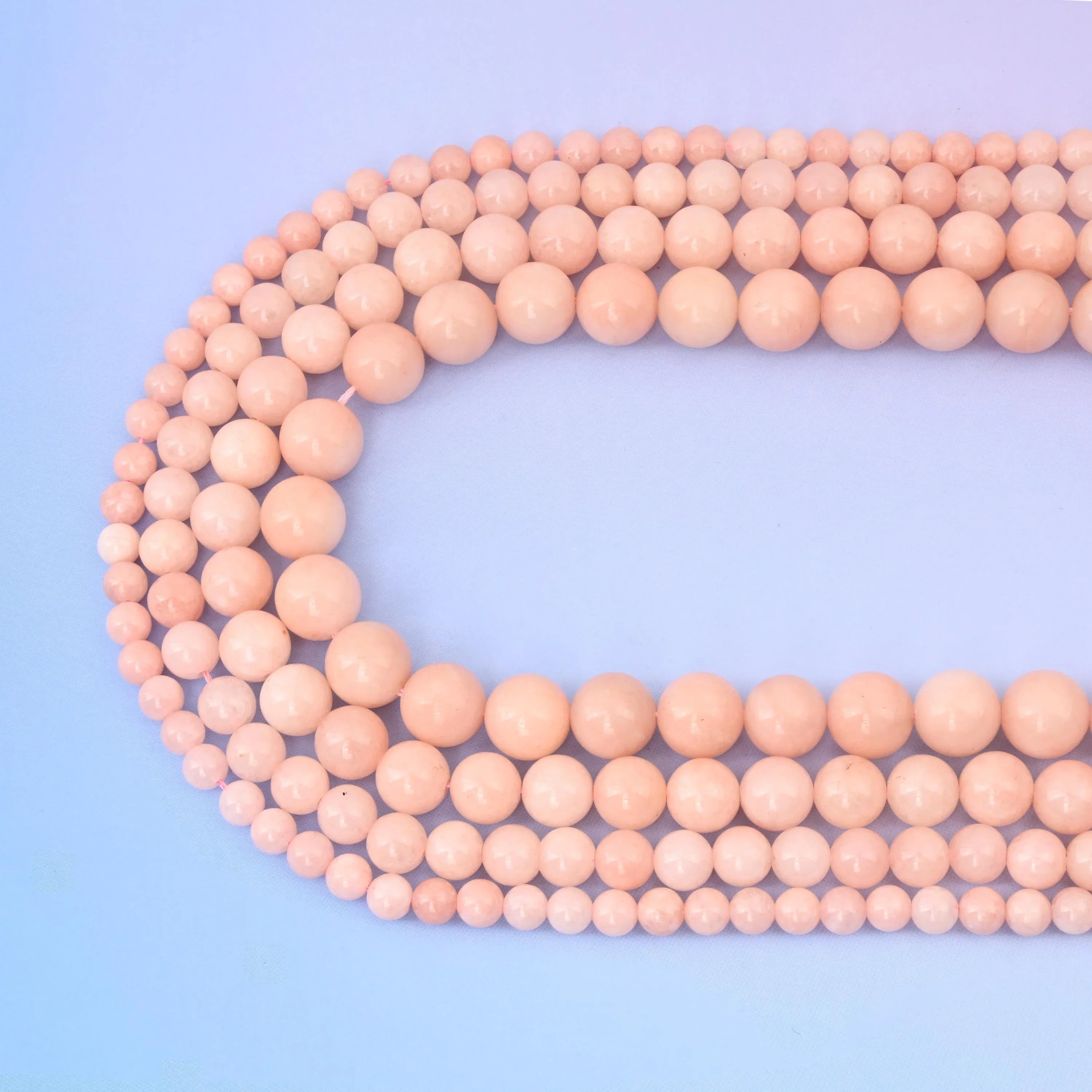 Pink Dyed Jade Round Gemstone Beads, 6mm, 8mm, 10mm, 12mm Gemstone Round Bead, DIY Jewelry Making Beads, 15.5 Inches Per Strand - Mycrazycrystal