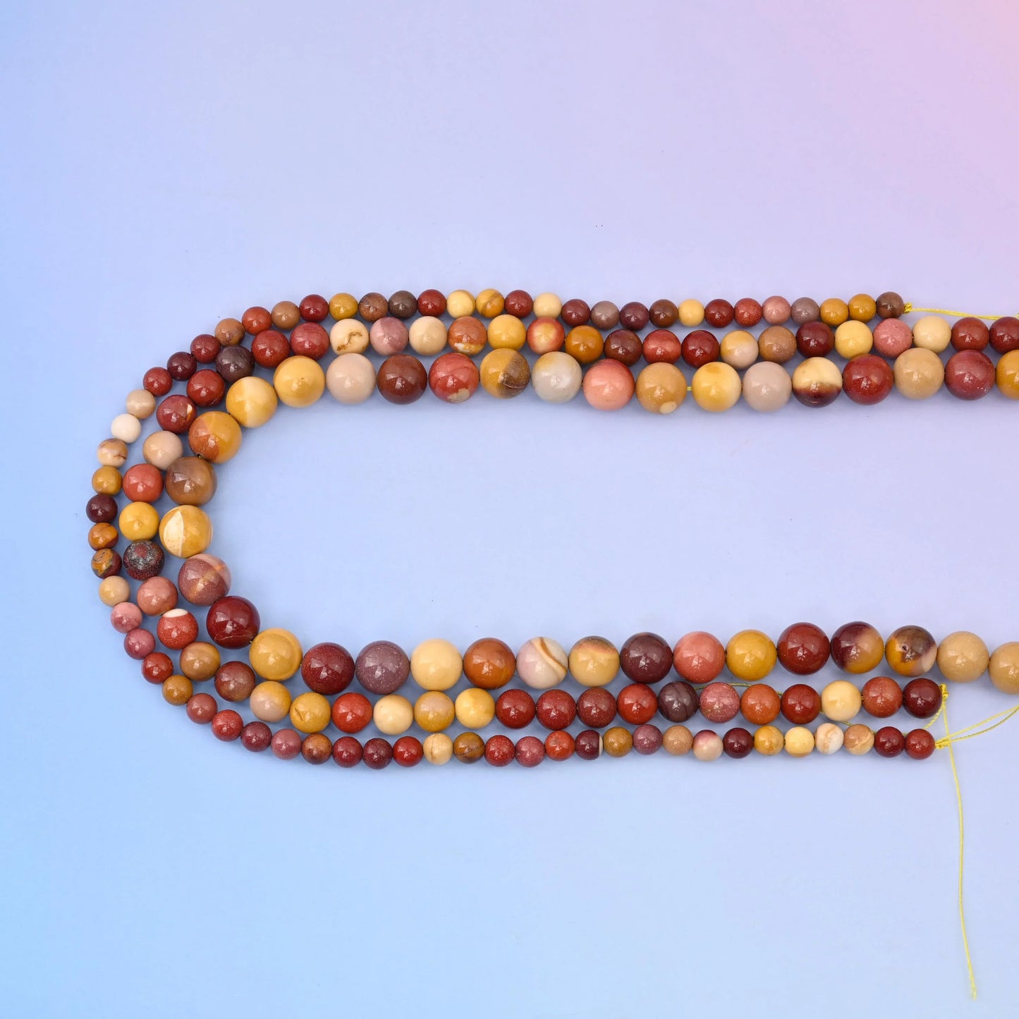 Natural Mookaite Jasper Smooth Round Gemstone Beads, 6mm, 8mm, 10mm Gemstone Round Bead, DIY Jewelry Making Beads, 15.5 Inches Per Strand - Mycrazycrystal