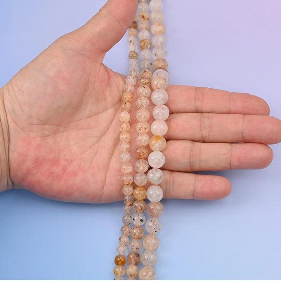 Natural Mica Round Gemstone Beads, 6mm, 8mm, 10mm Biotite Gemstone Round Bead, DIY Jewelry Making Beads, 15.5 Inches Per Strand - Mycrazycrystal