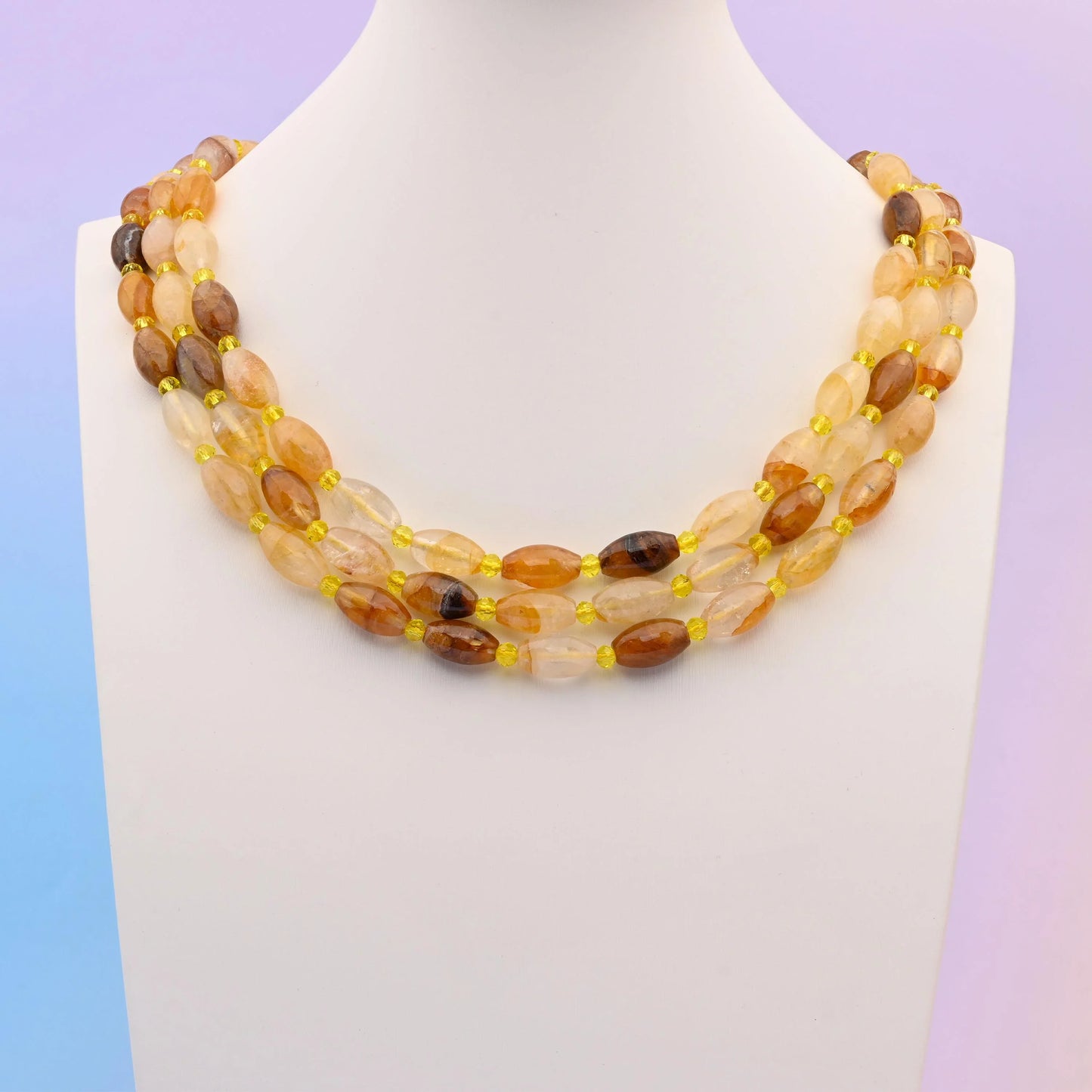 Natural Golden Healer Quartz Smooth Barrel Gemstone Beads, Bead Size 13x8mm Barrel Beads, DIY Jewelry Making Beads, 15.5 Inches Per Strand - Mycrazycrystal