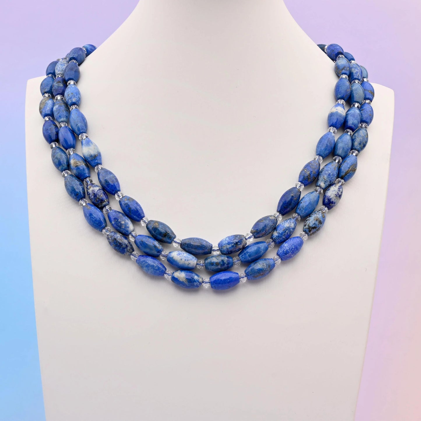 Natural Lapis Lazuli Smooth Barrel Gemstone Beads, Size 13x8mm Barrel Beads, DIY Jewelry Making Beads, 15.5 Inches Per Strand - Mycrazycrystal