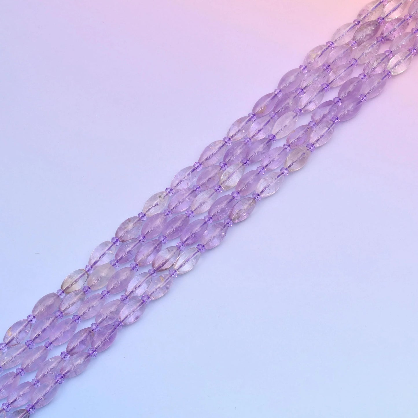Natural Lavender Amethyst Smooth Barrel Gemstone Beads, Size 13x8mm Barrel Beads, DIY Jewelry Making Beads, 15.5 Inches Per Strand - Mycrazycrystal
