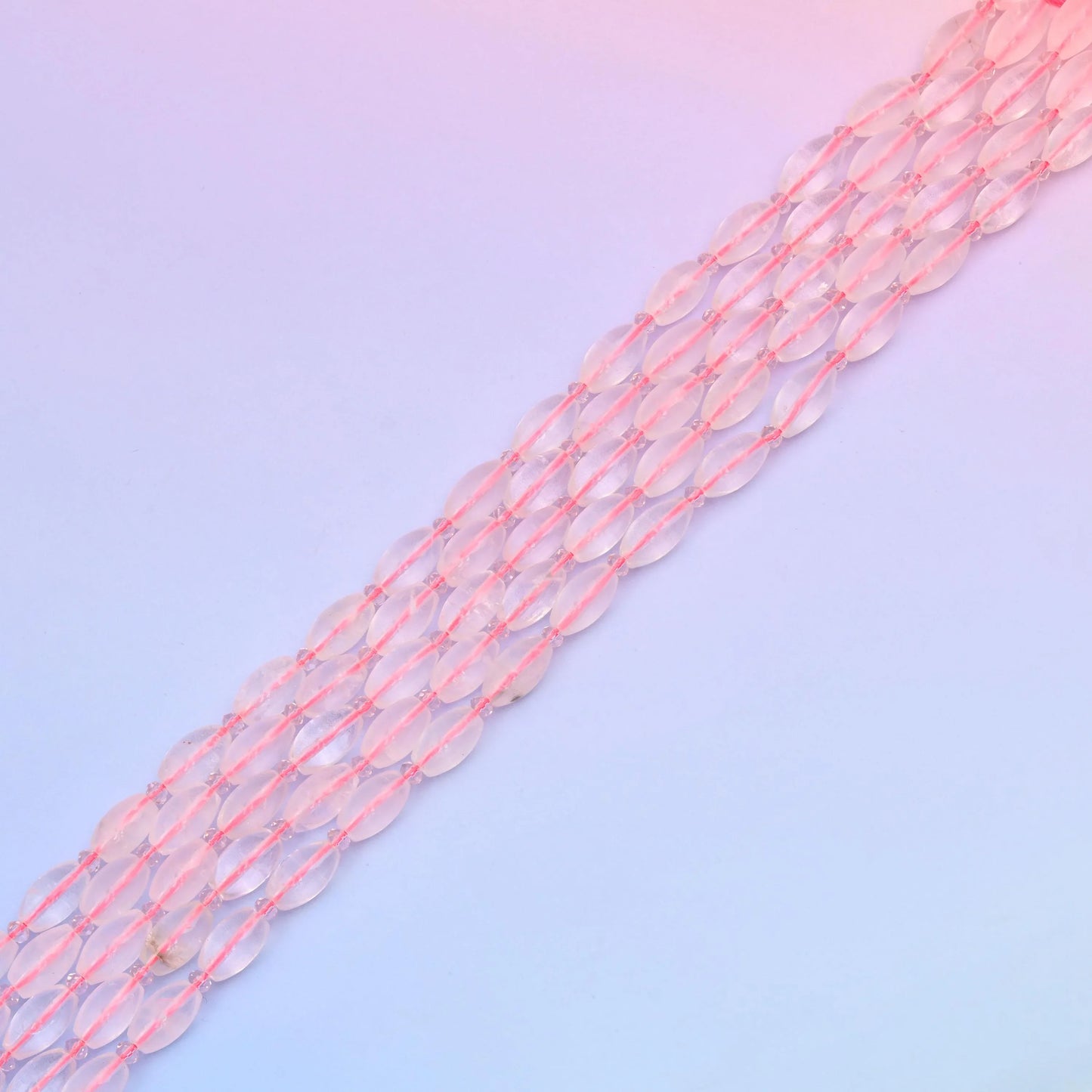Natural Rose Quartz Smooth Barrel Gemstone Beads, Size 13x8mm Barrel Beads, DIY Jewelry Making Beads, 15.5 Inches Per Strand - Mycrazycrystal