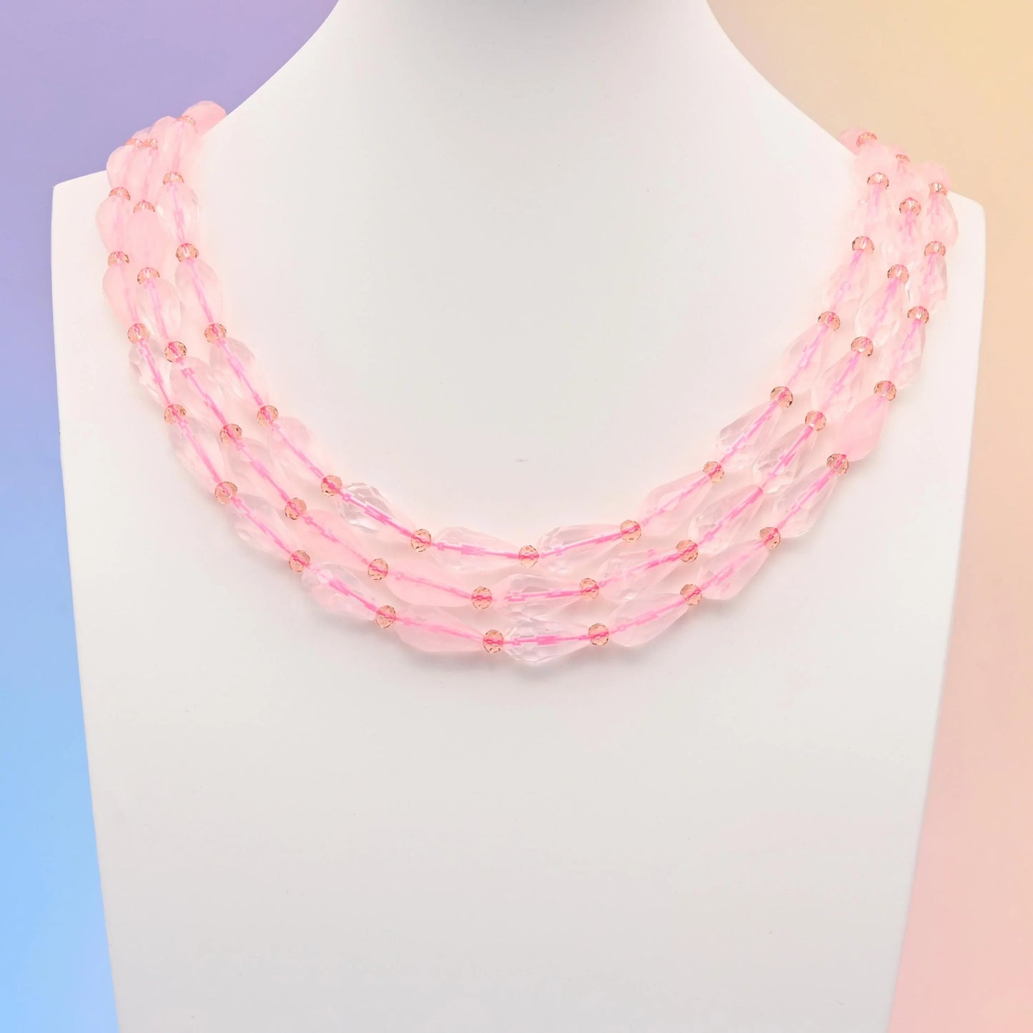 Natural Rose Quartz Faceted Teardrop Gemstone Beads, Bead Size 16x8mm Faceted Beads, DIY Jewelry Making Beads, 15.5 Inches Per Strand - Mycrazycrystal
