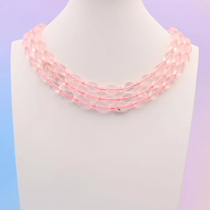 Natural Rose Quartz Smooth Barrel Gemstone Beads, Size 13x8mm Barrel Beads, DIY Jewelry Making Beads, 15.5 Inches Per Strand - Mycrazycrystal