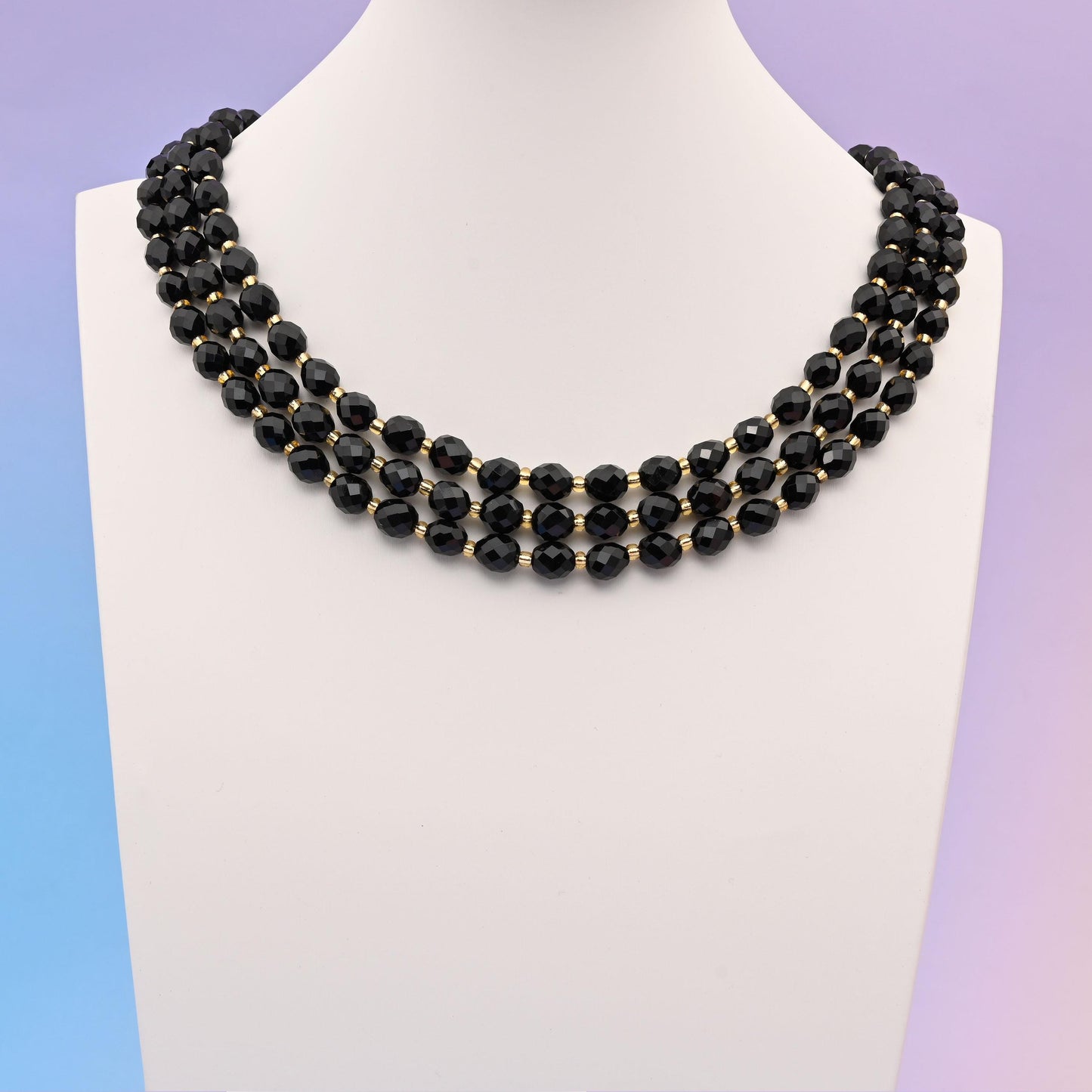 Natural Black Obsidian Faceted Rice Gemstone Beads, Size 6x8mm Rice Beads, DIY Jewelry Making Beads, 15.5 Inches Per Strand