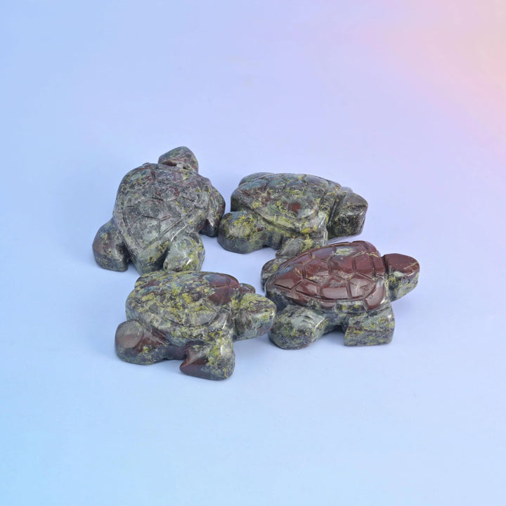 2" Sea Turtle Small Crystal Carving, Sea Turtle Gemstone Figurine, Home Decoration, Gift for Everyone - Mycrazycrystal