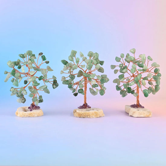 3.5" Crystal Tree of Life, Druzy Agate Base, Gemstone Tree, Copper Wire Branches, Gift - Mycrazycrystal
