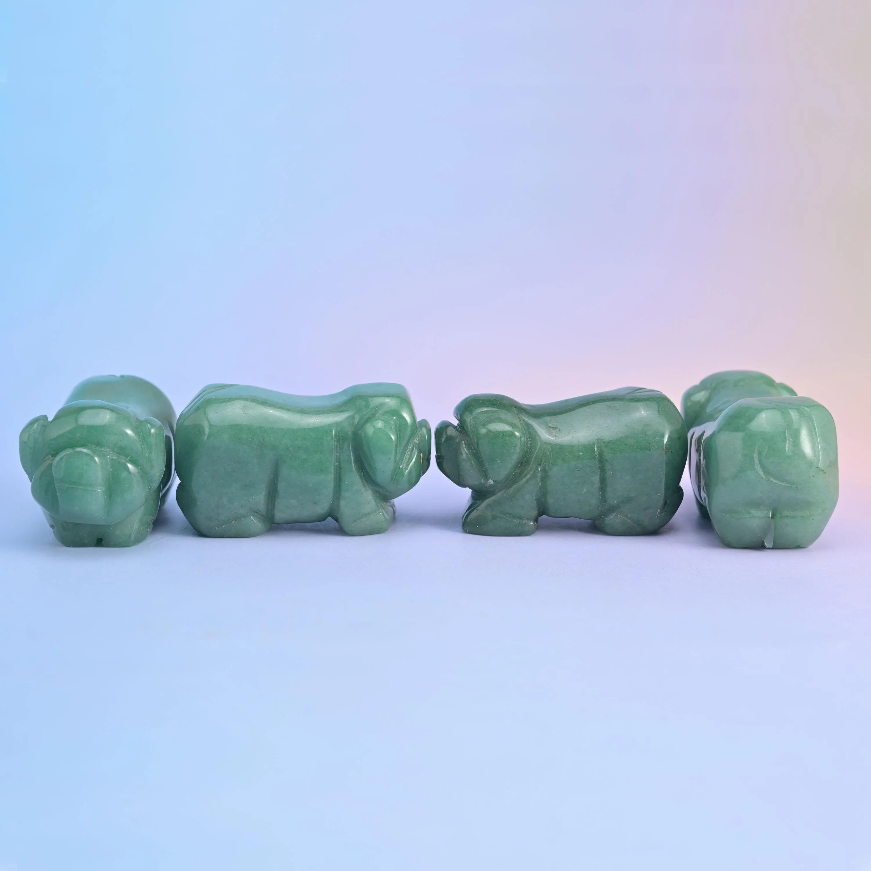 2" Cute Small Pig Crystal Figurine Carving - Mycrazycrystal