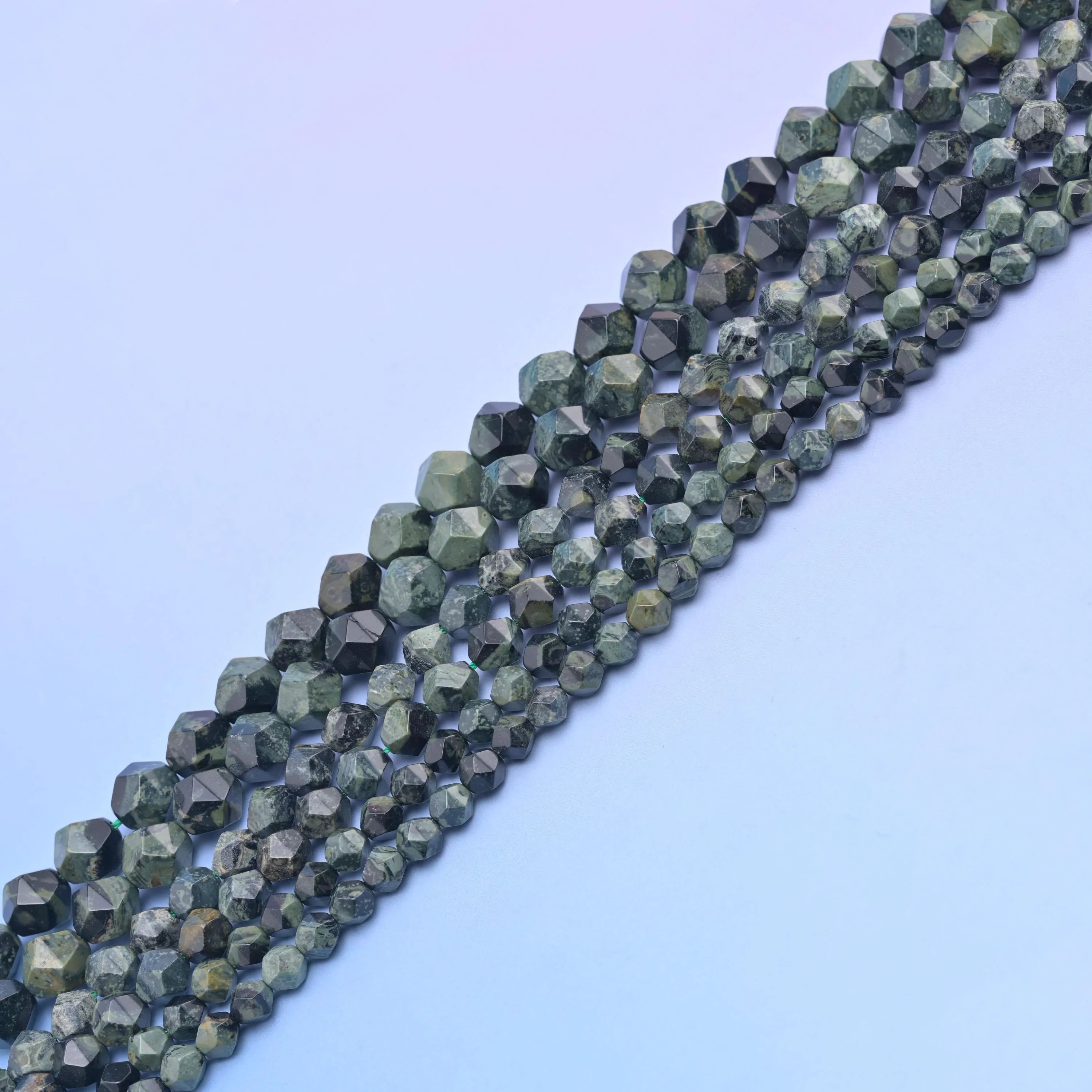Natural Kambaba Jasper Diamond Star Cut Gemstone Beads, Size 6mm, 8mm, 10mm - Mycrazycrystal