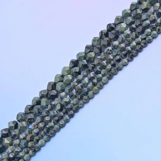 Natural Kambaba Jasper Diamond Star Cut Gemstone Beads, Size 6mm, 8mm, 10mm - Mycrazycrystal