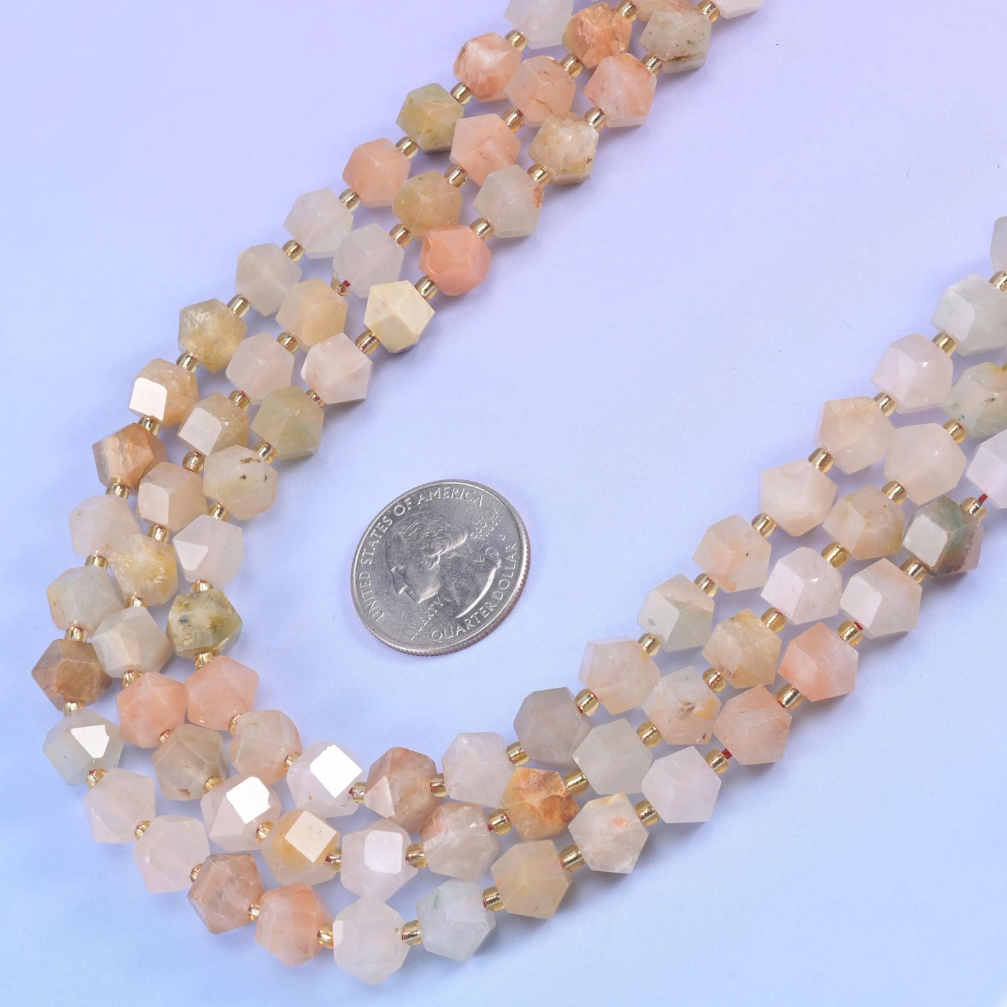 Red Grass Silk Gemstone Faceted Diamond Rhombus Beads - Size 10mm - Jewelry Making Beads - 15.5 Inches Per Strand - Mycrazycrystal