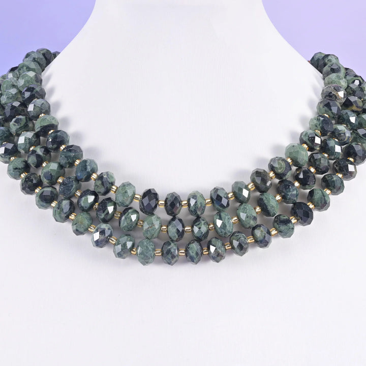 Kambaba Jasper Faceted Rondelle Beads Size 6x10mm Jewelry Making 15.5 Inch Strand