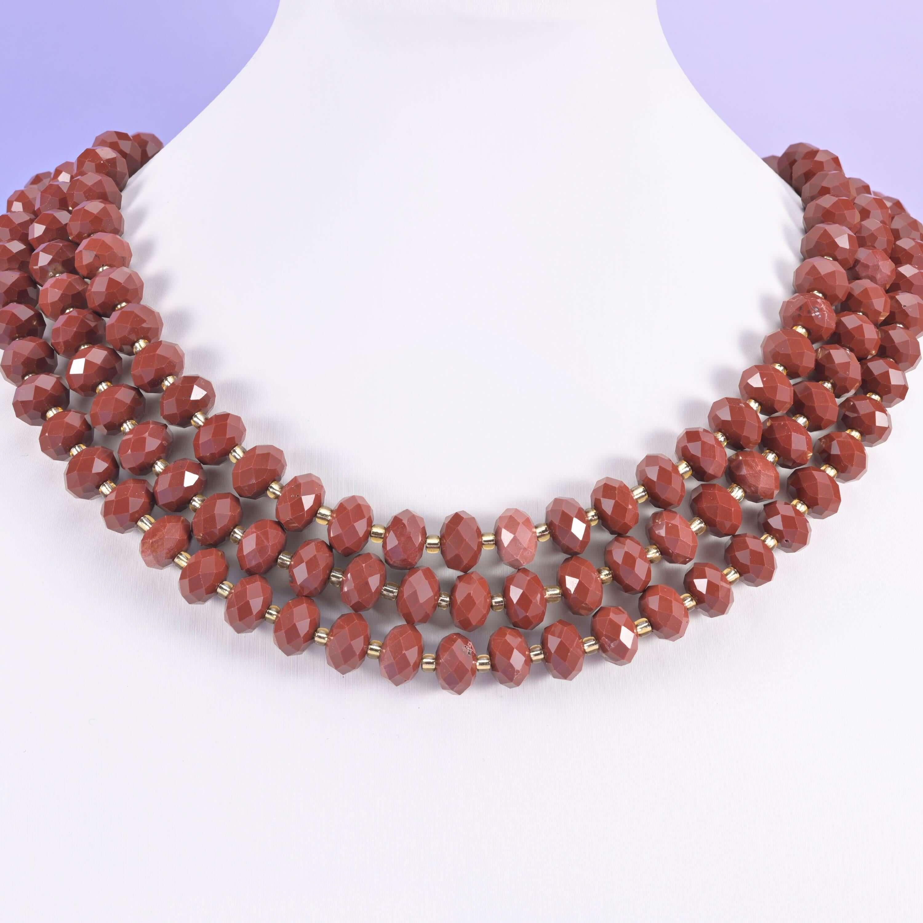 Red Jasper Faceted Rondelle Beads Size 6x10mm Jewelry Making 15.5 Inch Strand