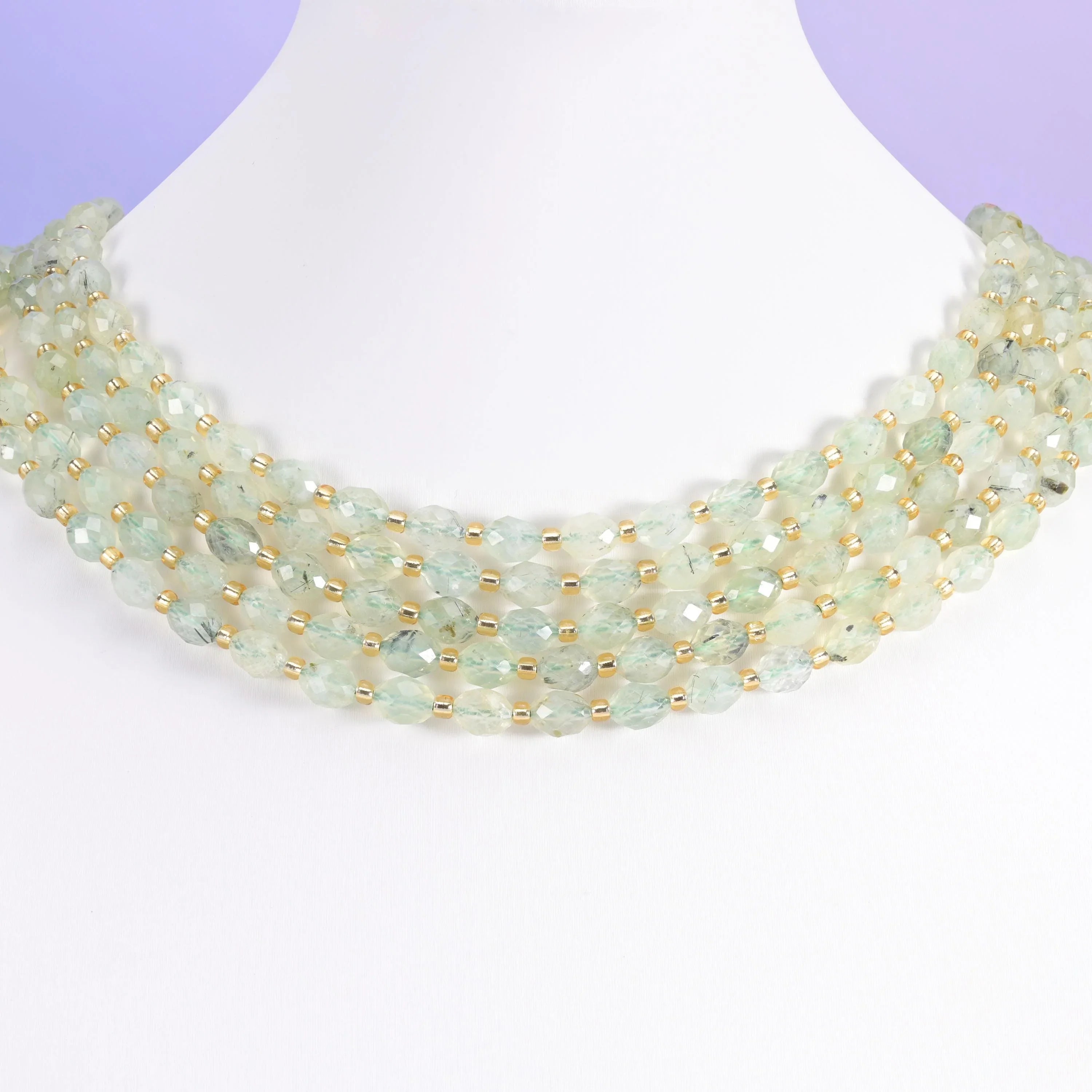 Light Green Prehnite Faceted Rice Barrel Beads Size 6x8mm Jewelry Making 15.5 Inch Strand