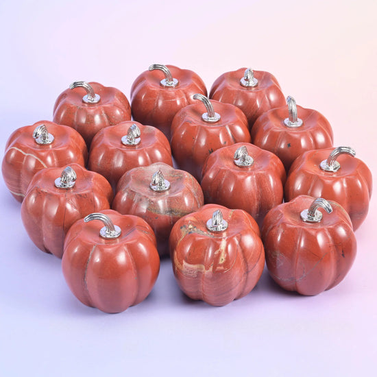 1.2 Inch Pumpkin Crystal Carving for Halloween