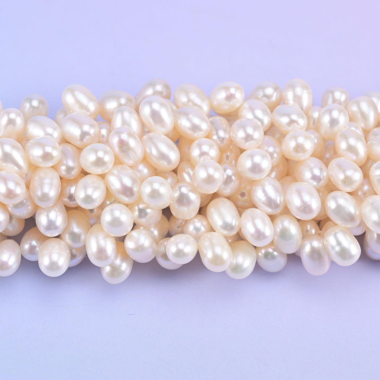 Freshwater Pearl Beads Side Hole Size 6x8mm Jewelry Making 15 Inch Strand