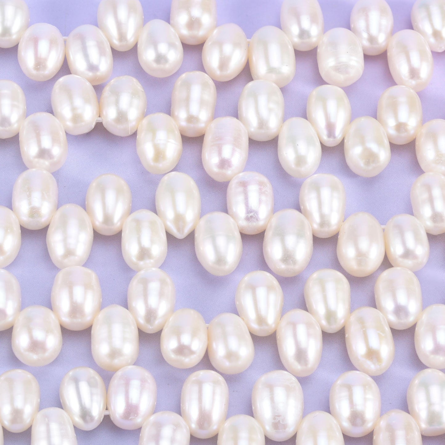 Freshwater Pearl Beads Side Hole Size 6x8mm Jewelry Making 15 Inch Strand