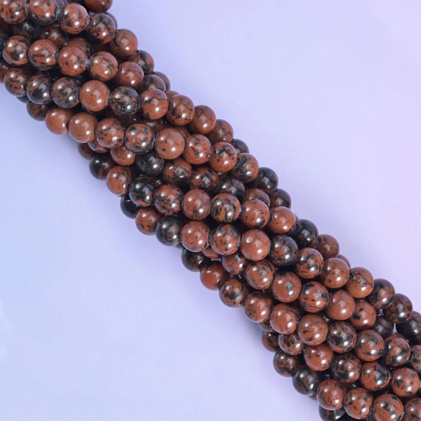 2-2.5mm Hole Golden Swan Smooth Round Beads 6mm 8mm 10mm Jewelry Making 8 Inch Strand