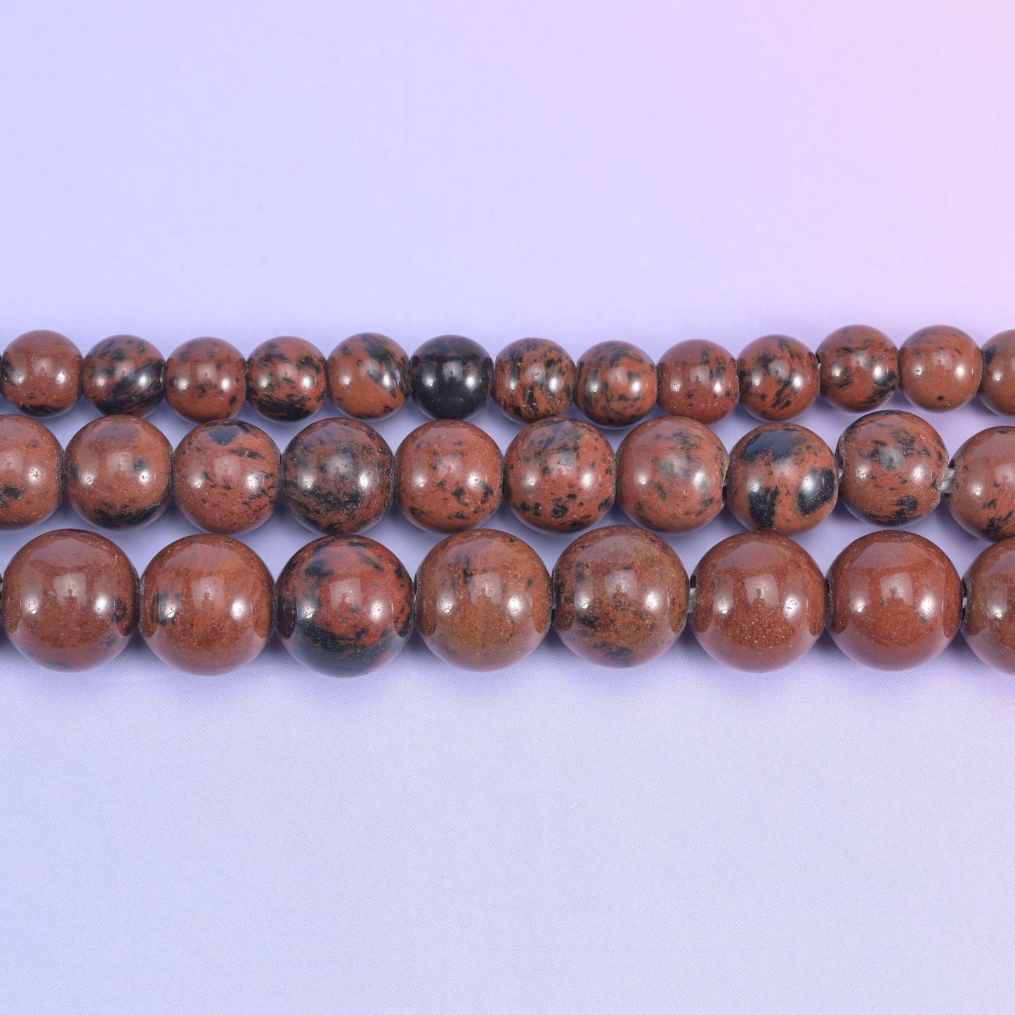 2-2.5mm Hole Golden Swan Smooth Round Beads 6mm 8mm 10mm Jewelry Making 8 Inch Strand
