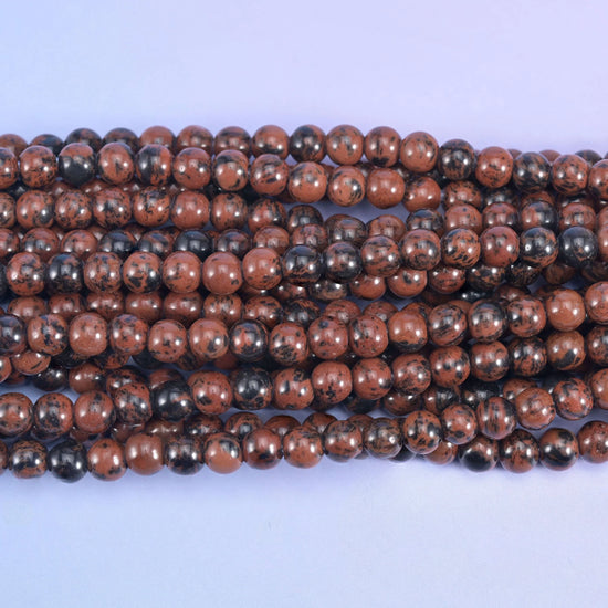 2-2.5mm Hole Golden Swan Smooth Round Beads 6mm 8mm 10mm Jewelry Making 8 Inch Strand