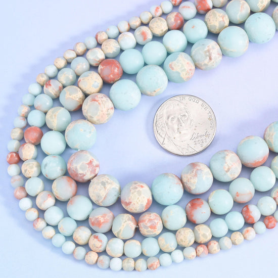 Synthetic Agalmatolite Matte Round Beads