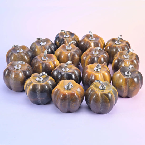 1.2 Inch Pumpkin Crystal Carving for Halloween