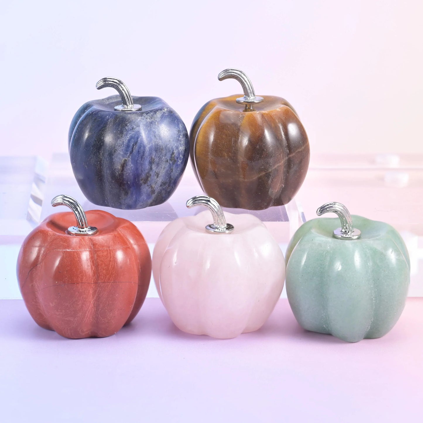 1.2 Inch Pumpkin Crystal Carving for Halloween