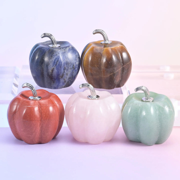 1.2 Inch Pumpkin Crystal Carving for Halloween