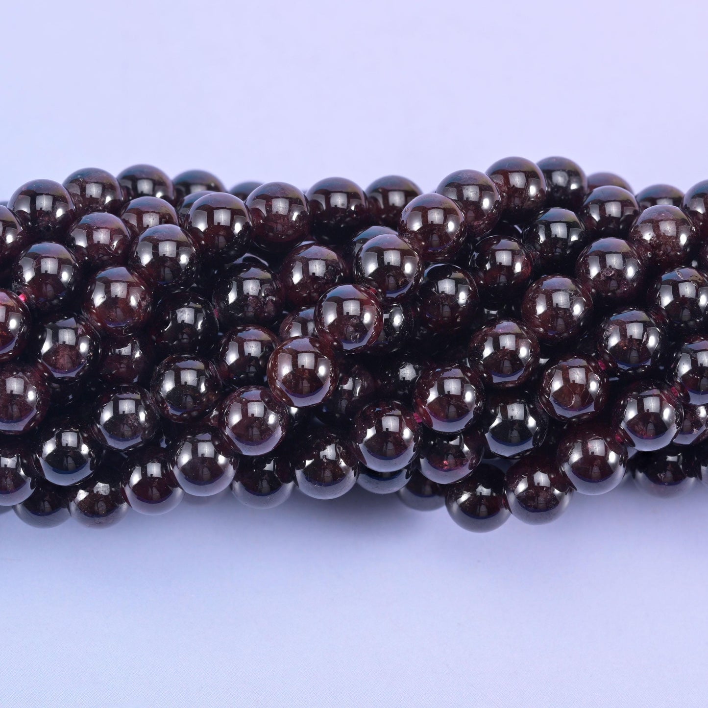 Red Garnet Smooth Round Beads 6mm 8mm 10mm 12mm Jewelry Making 15.5 Inch Strand