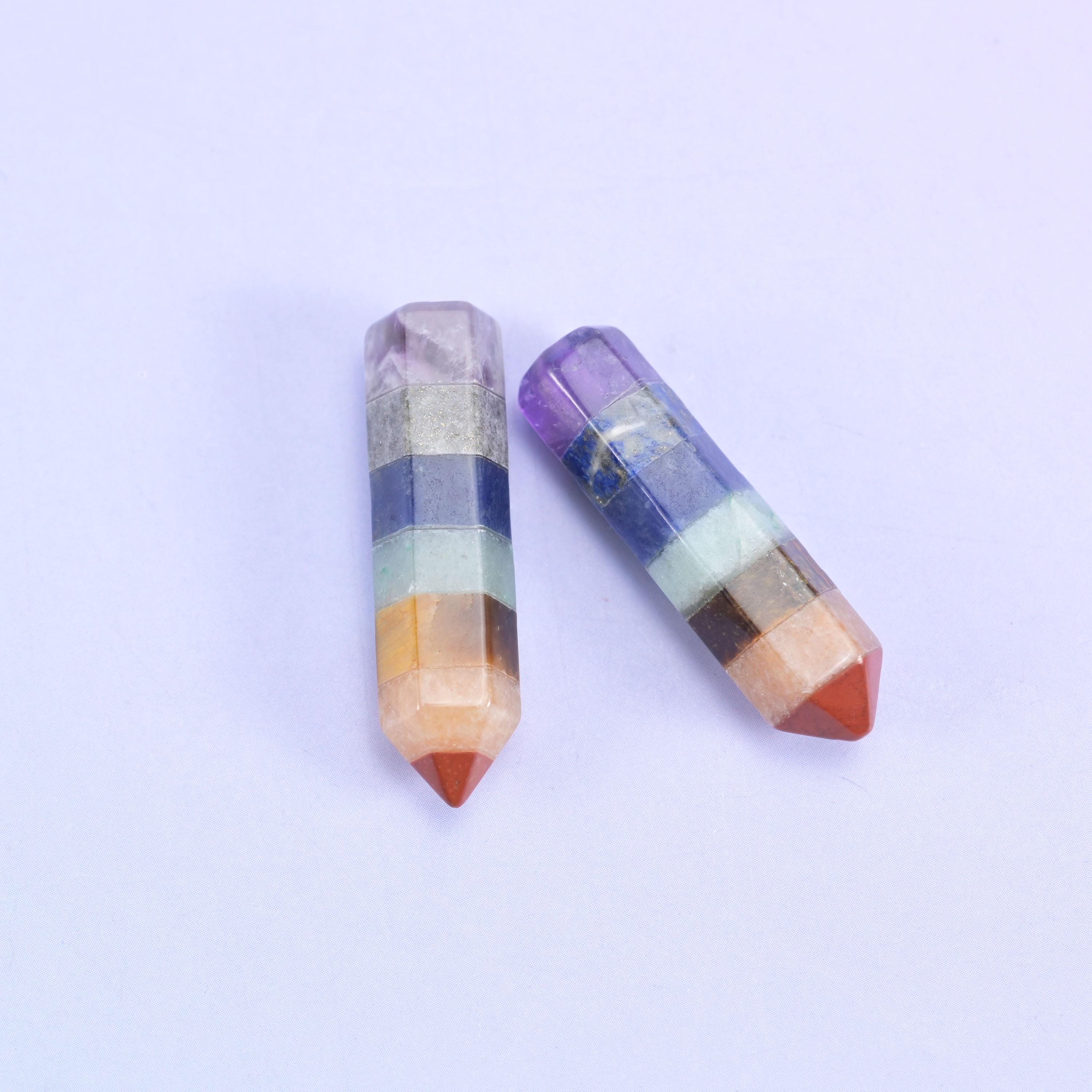 Chakra Crystal Heart Sphere Moon Carving Worry Stone Pocket Stone DIY Jewelry Gifts