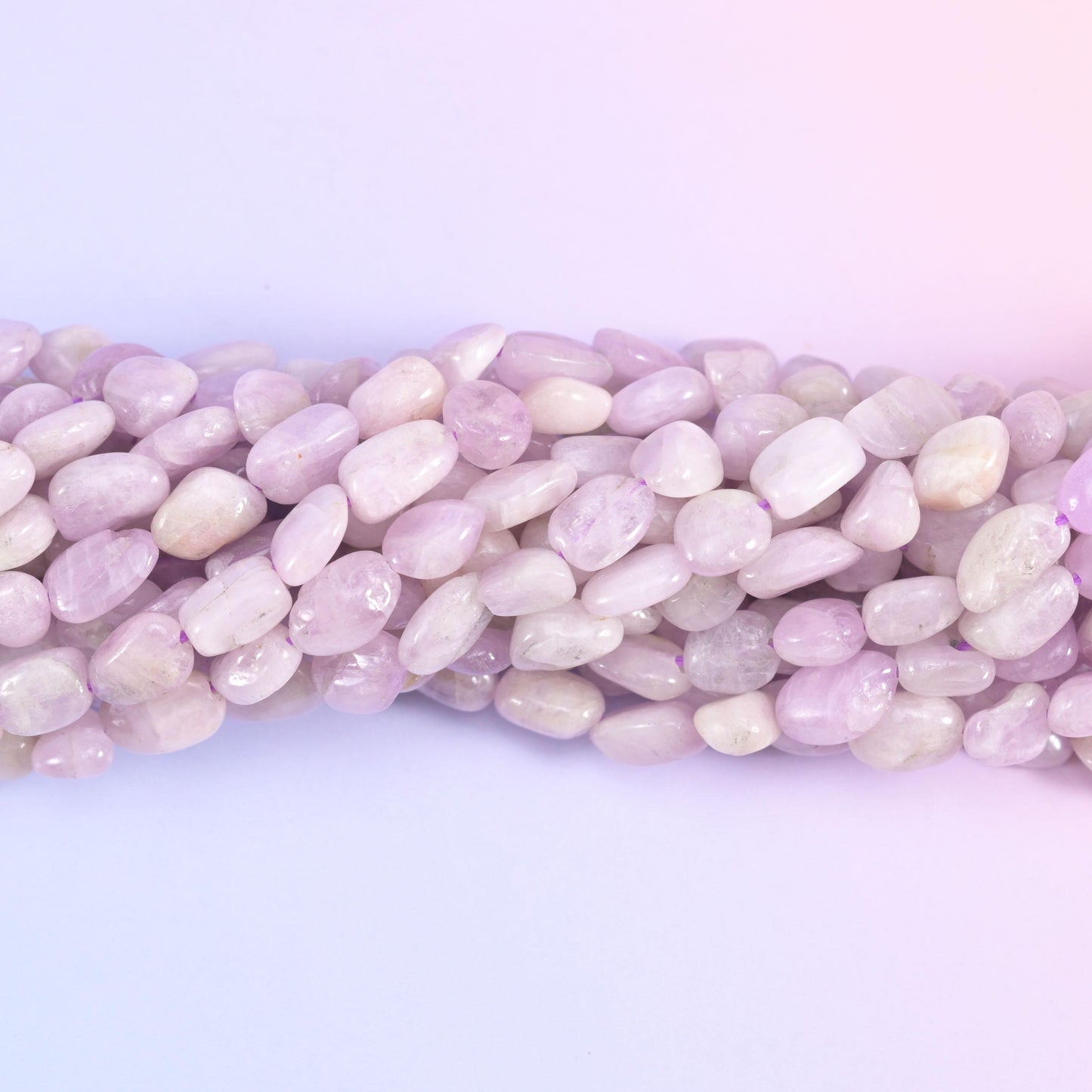 Kunzite Pebble Nugget Beads 5-8mm 7-12mm Jewelry Making 15.5 Inch Strand