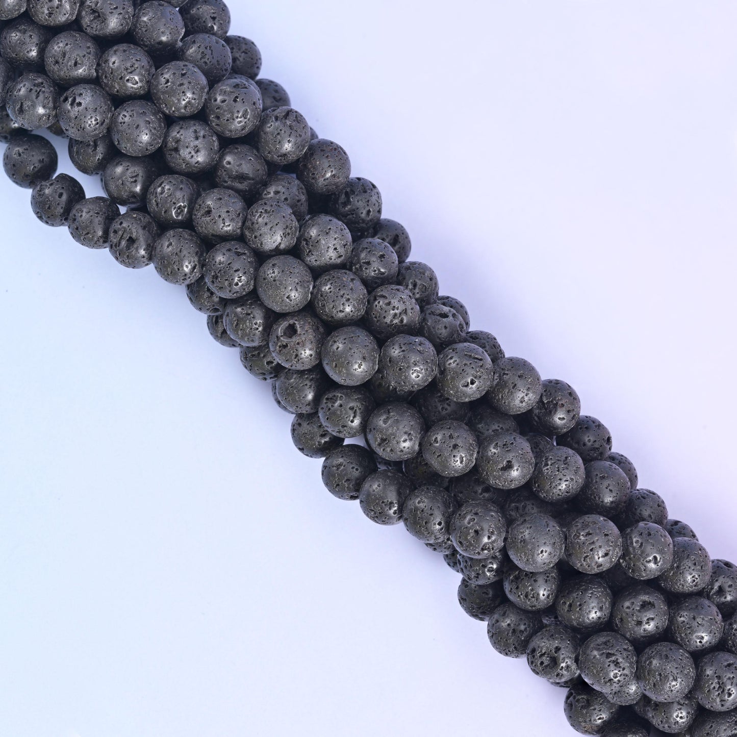 Lava Rock Stone Round Beads 4mm 6mm 8mm 10mm 12mm Jewelry Making 15 Inch Strand