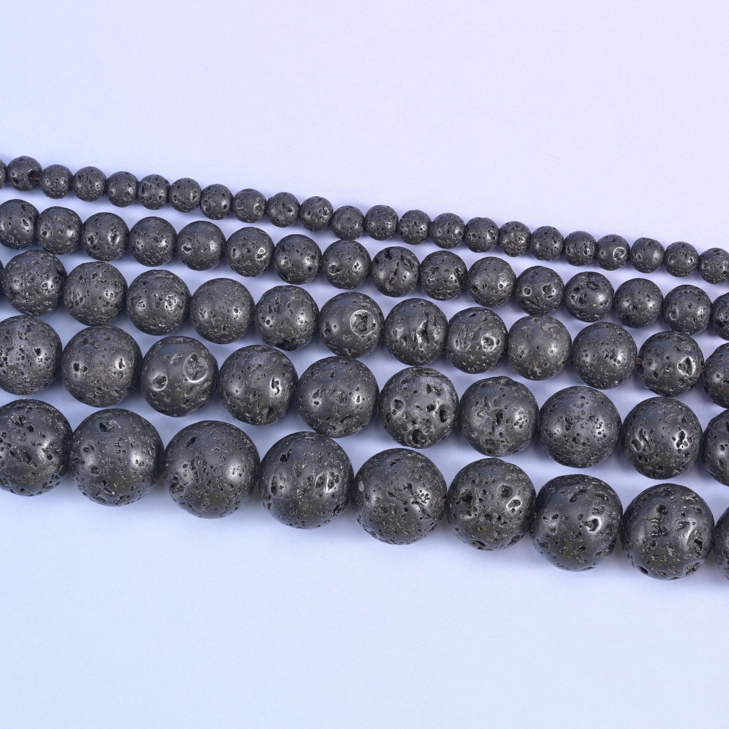 Lava Rock Stone Round Beads 4mm 6mm 8mm 10mm 12mm Jewelry Making 15 Inch Strand