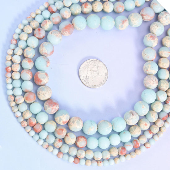 Synthetic Agalmatolite Matte Round Beads