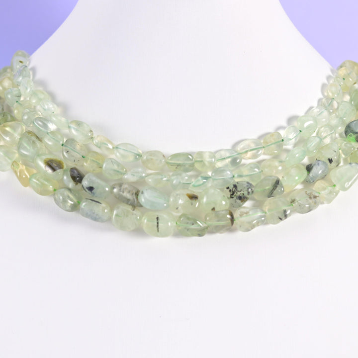 Prehnite Pebble Nugget Beads 6-8mm 8-12mm Jewelry Making 15.5 Inch Strand