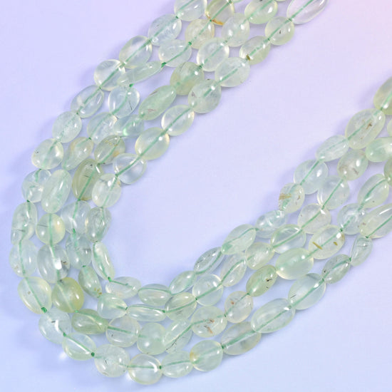 Prehnite Pebble Nugget Beads 6-8mm 8-12mm Jewelry Making 15.5 Inch Strand