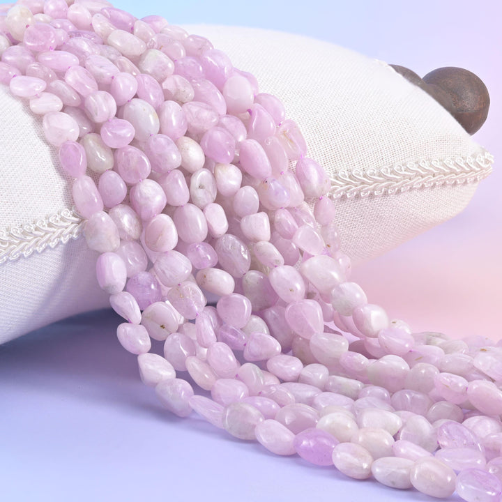 Kunzite Pebble Nugget Beads 5-8mm 7-12mm Jewelry Making 15.5 Inch Strand