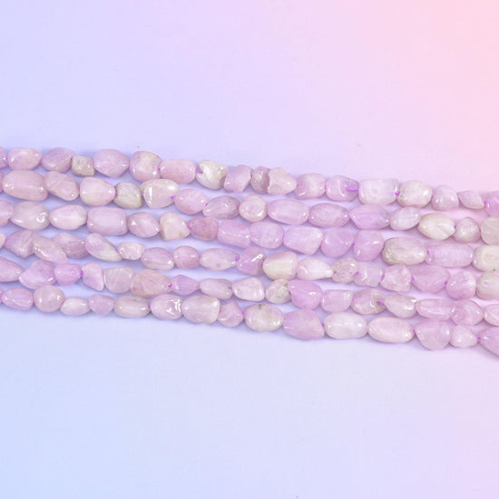 Kunzite Pebble Nugget Beads 5-8mm 7-12mm Jewelry Making 15.5 Inch Strand
